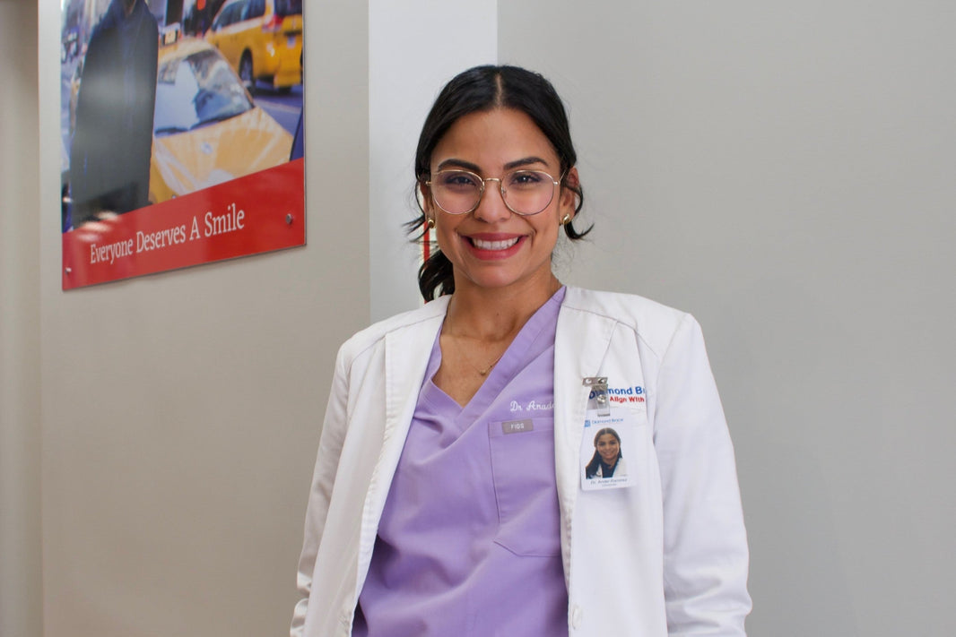 Woman smiling with Crossbite