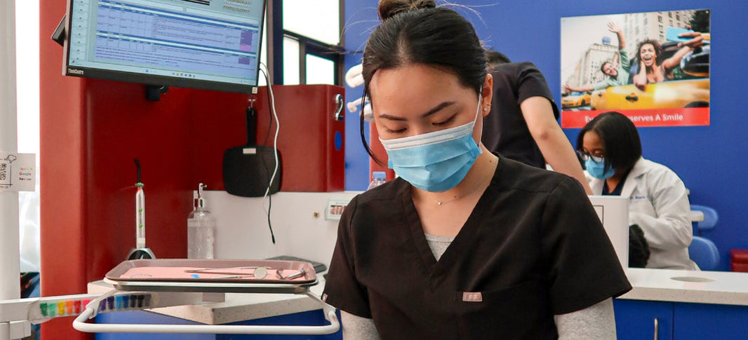 Dentist Office in New Jersey with Orthodontist working